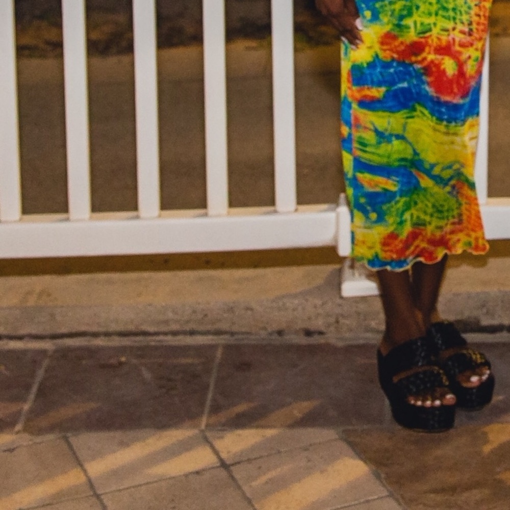 Multi-Color Maxi Dress - Picture 4 of 4